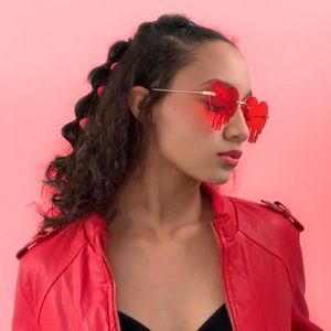 Red Heart Sunglasses🌹💋🍓🍒